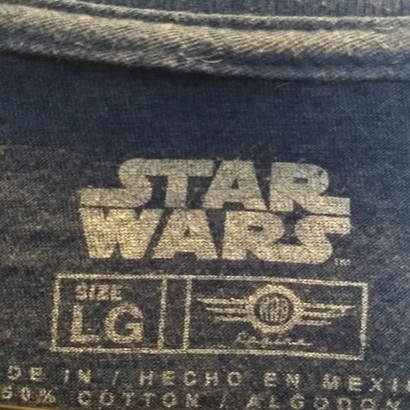 STAR WARS T-SHIRT // Large // Movie Logo Graphic Tee Shirt - Picture 5 of 5
